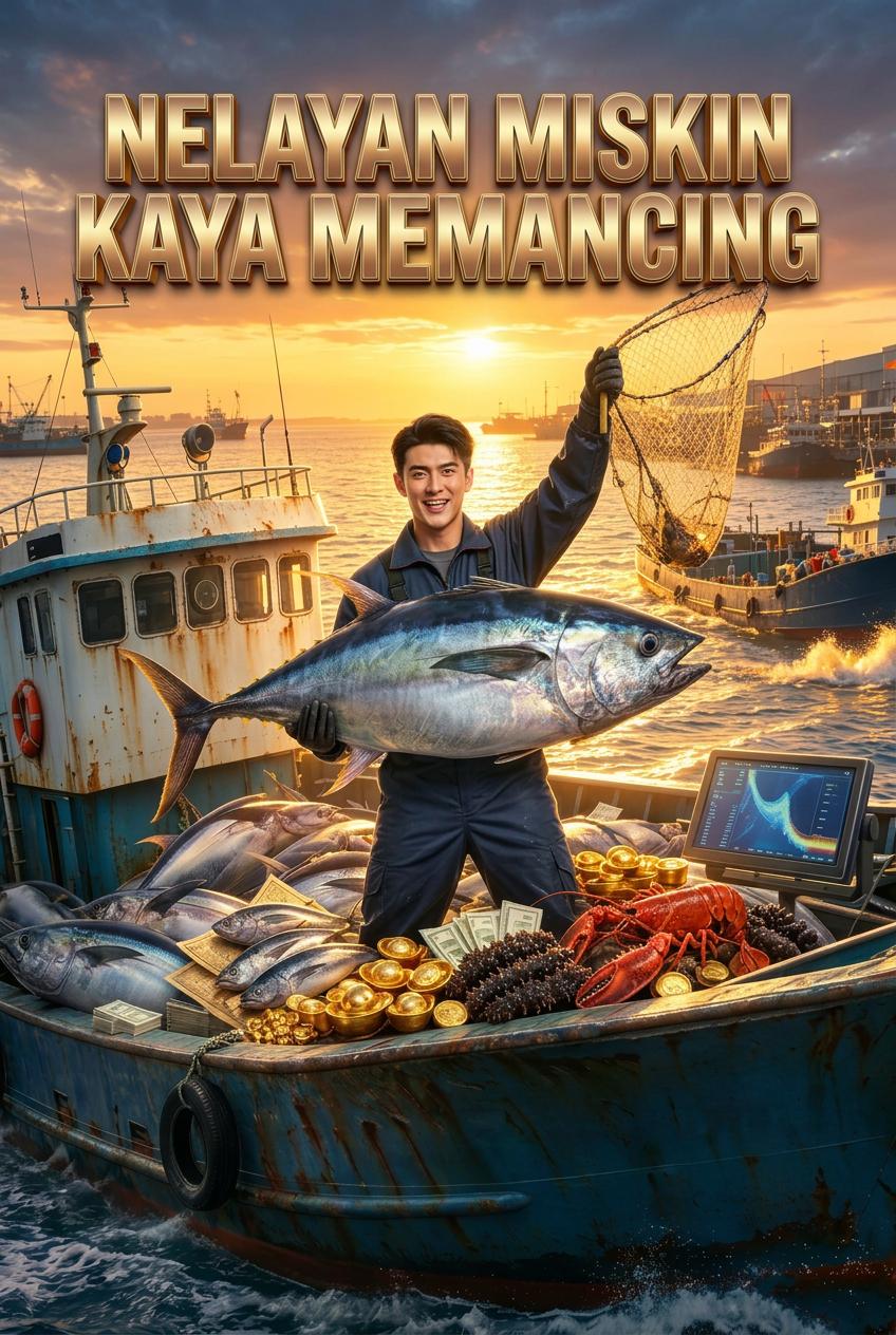 Nelayan miskin kaya memancing