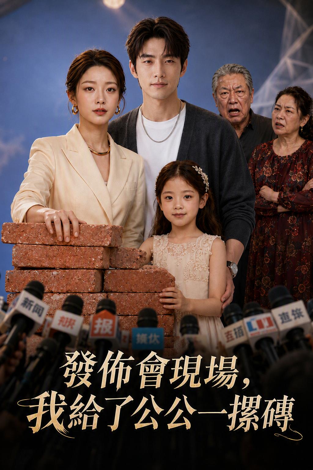 發佈會現場，我給了公公一摞磚