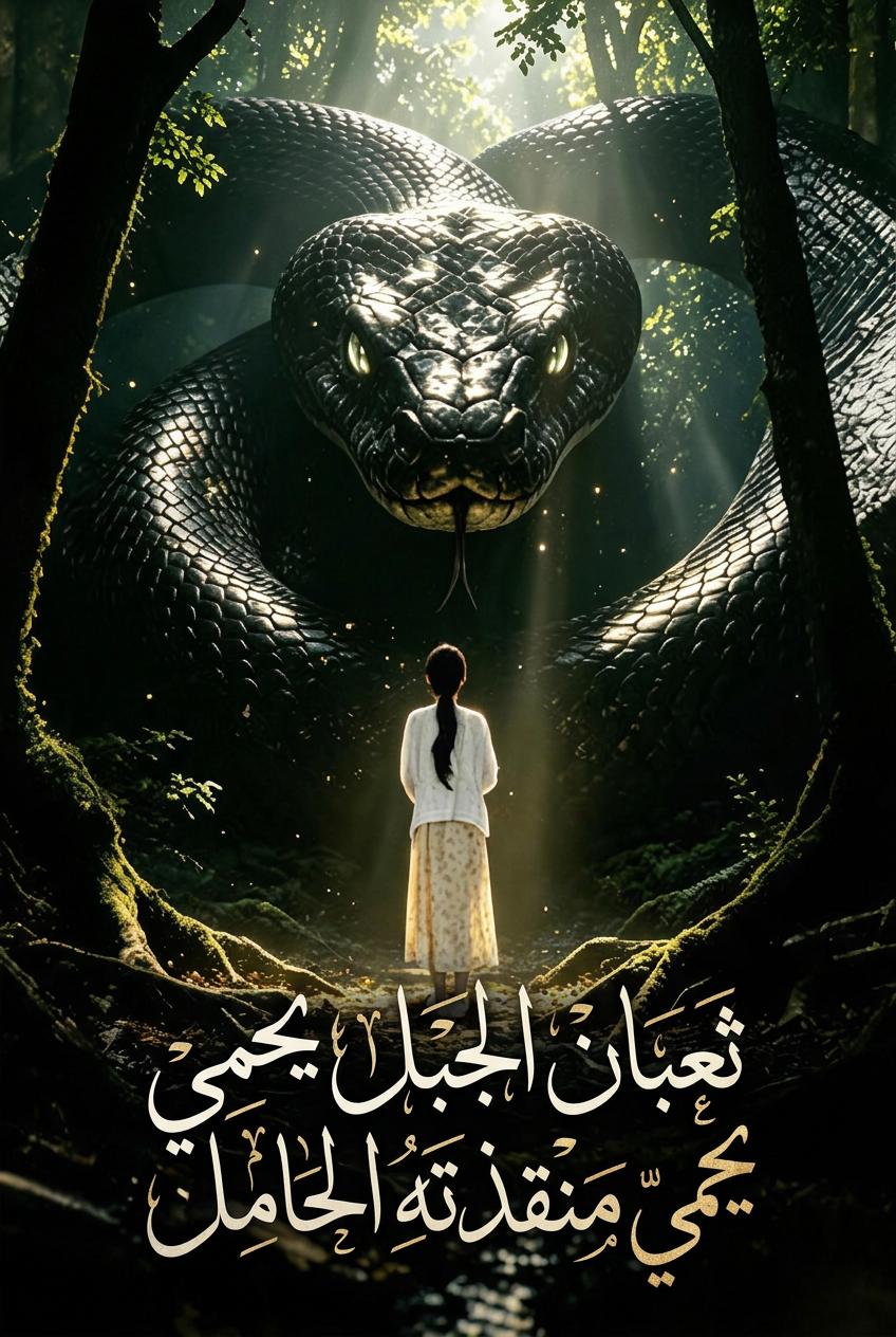ثعبان الجبل يحمي منقذته الحامل