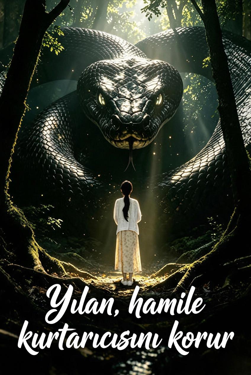 Yılan, hamile kurtarıcısını korur