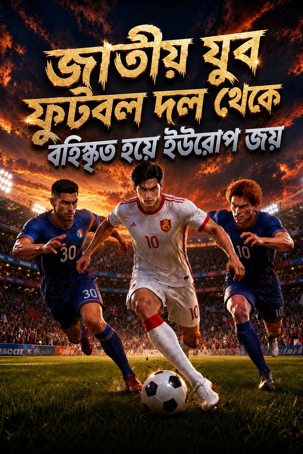 জাতীয় যুব ফুটবল দল থেকে বহিষ্কৃত হয়ে ইউরোপ জয়