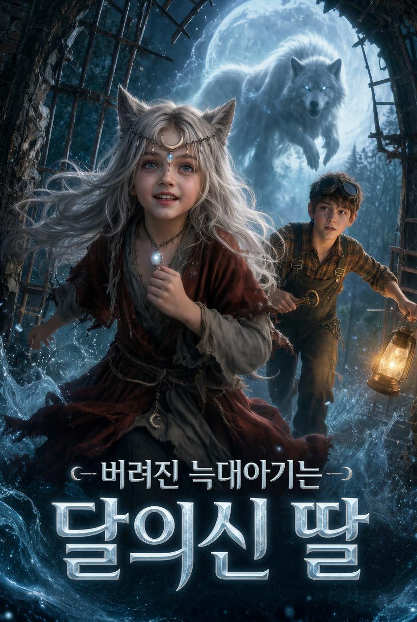 버려진 늑대아기는 달의신 딸