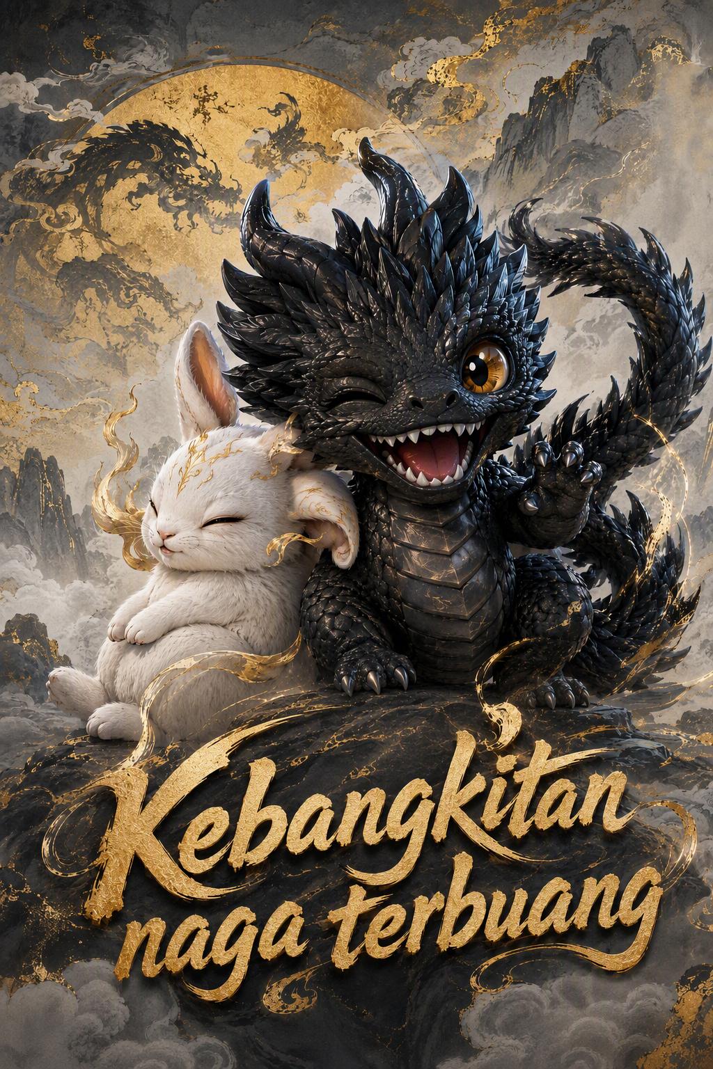 Naga hitam bangkit lewat kekuatan telan