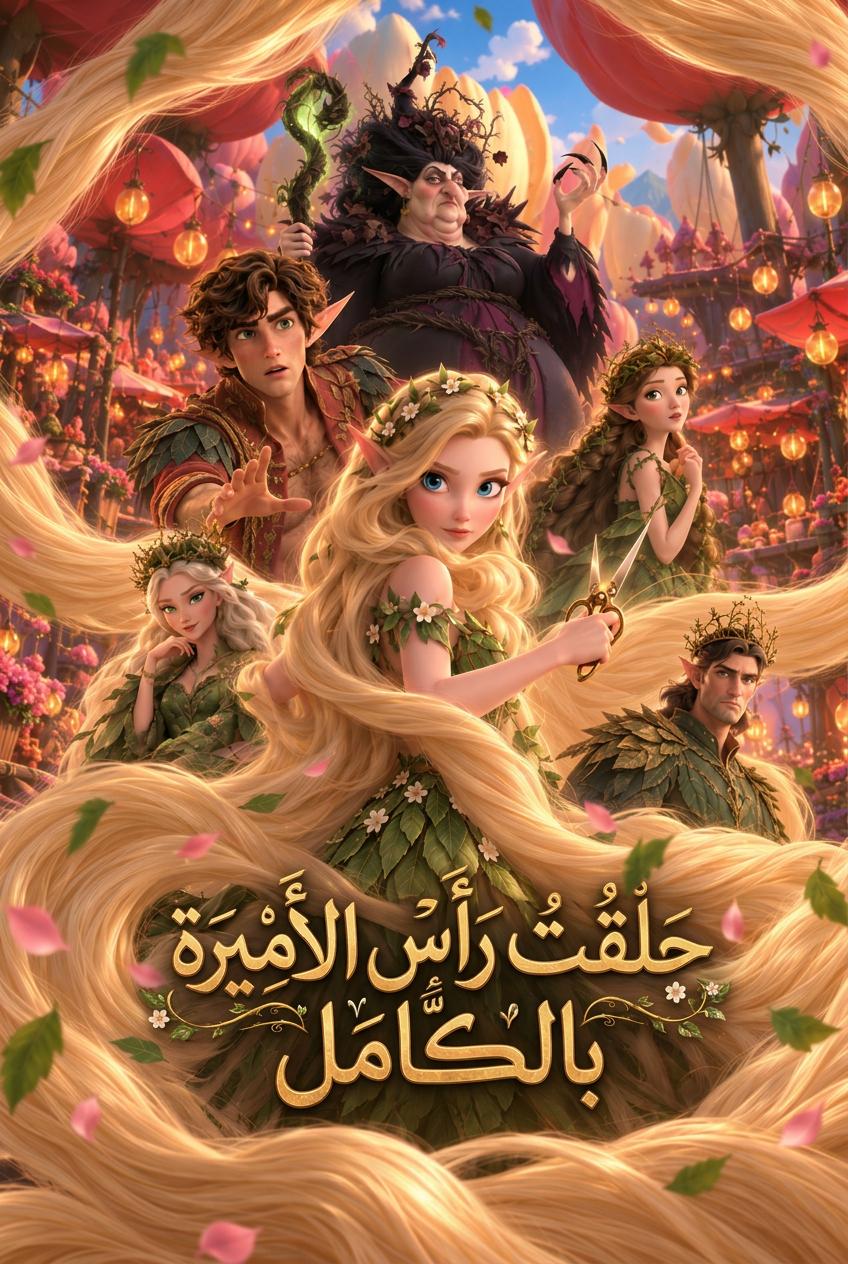 حلقت رأس الأميرة بالكامل