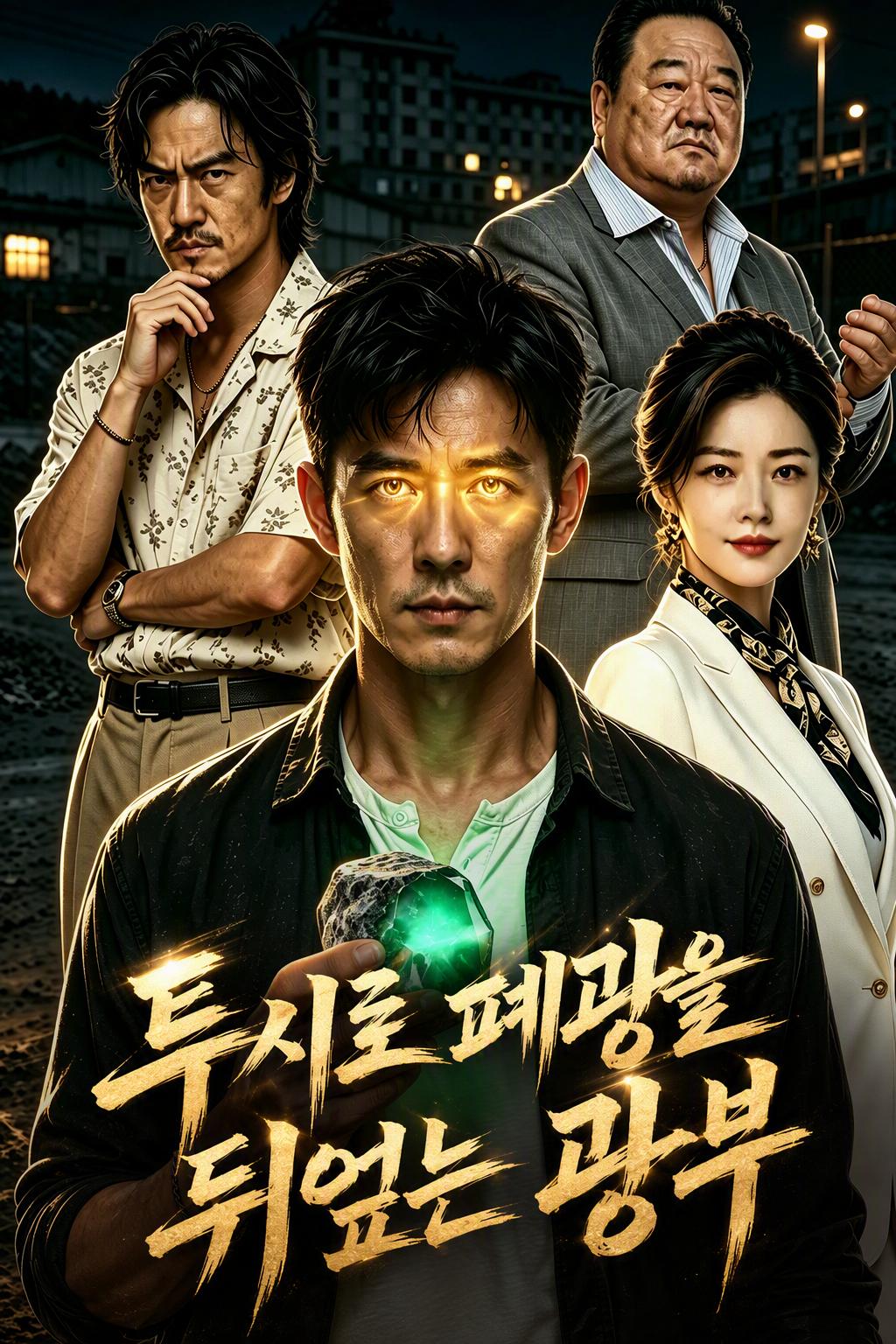 투시로 폐광을 뒤엎는 광부