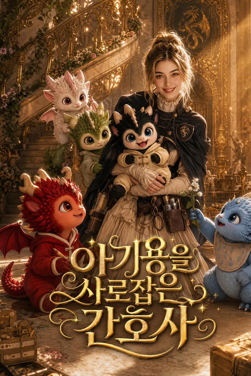 아기용을 사로잡은 간호사