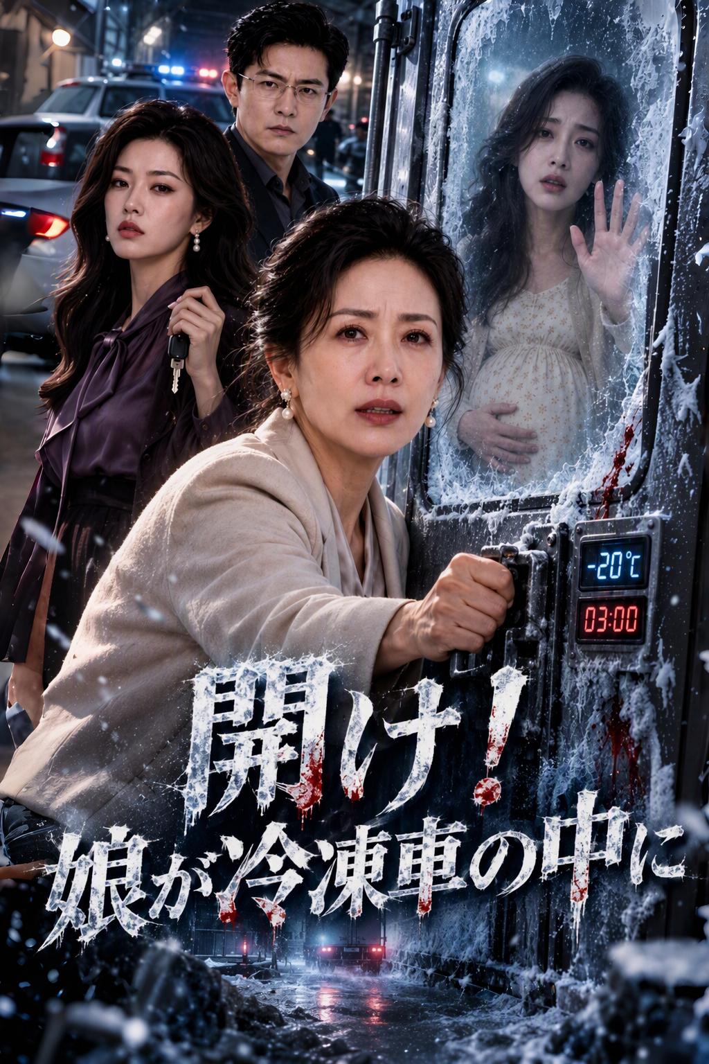 開け！娘が冷凍車の中に