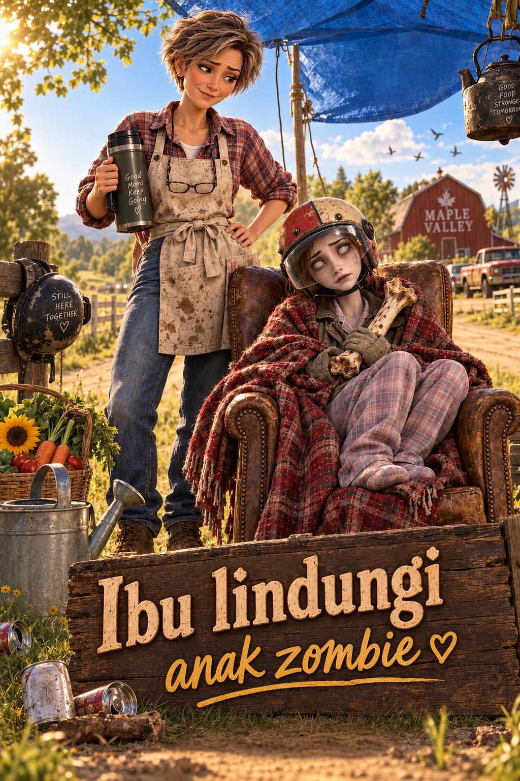 Ibu lindungi anak zombie