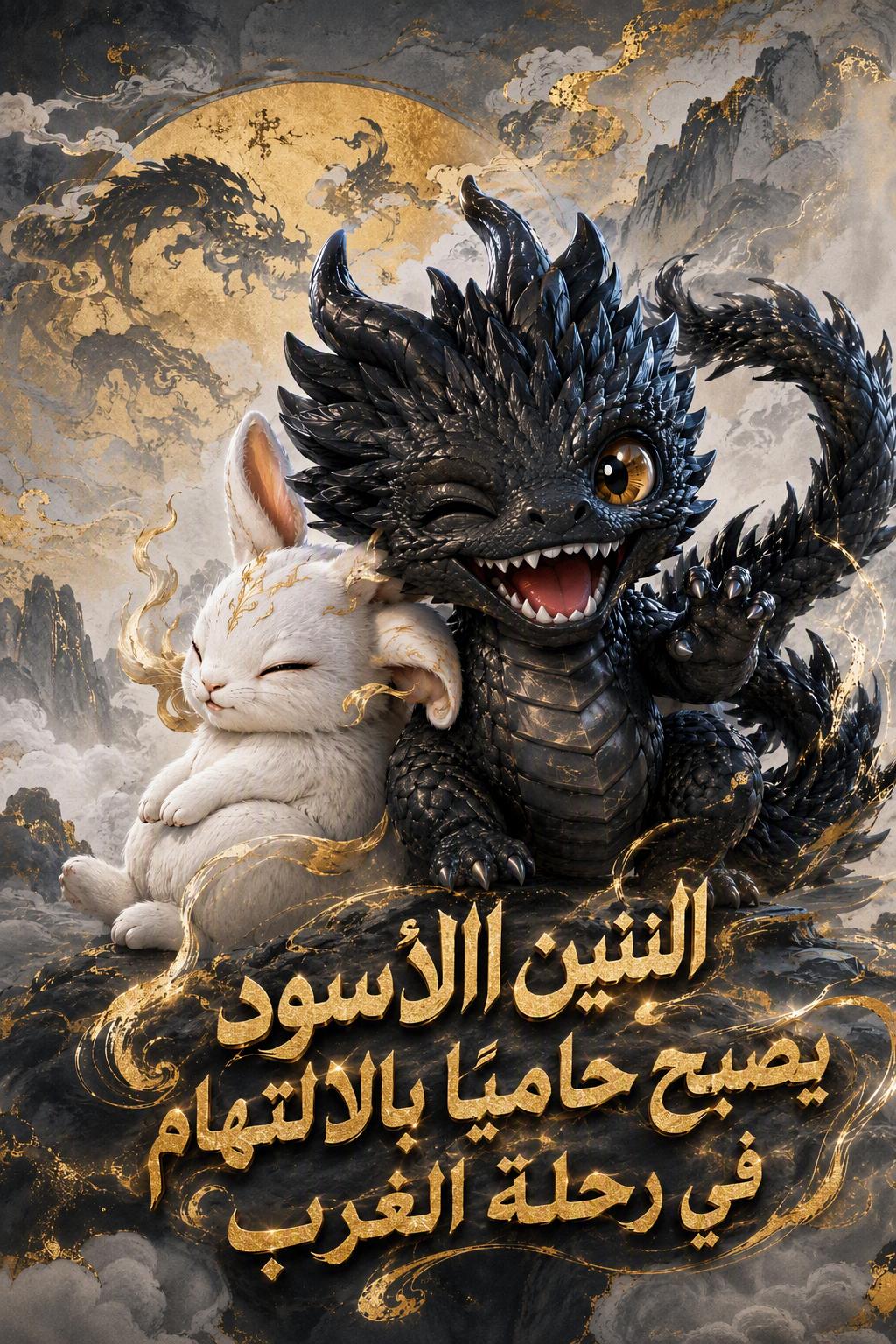 التنين الأسود يصبح حامياً بالالتهام في رحلة الغرب