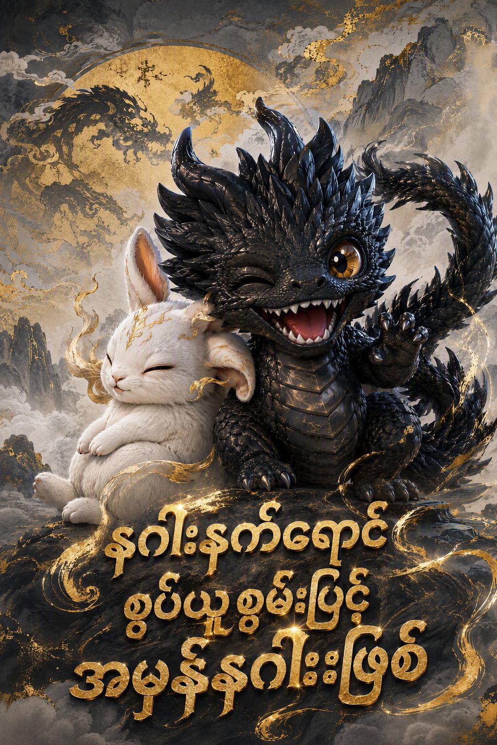 နဂါးနက်ရောင် စုပ်ယူစွမ်းဖြင့် အမှန်နဂါးဖြစ်
