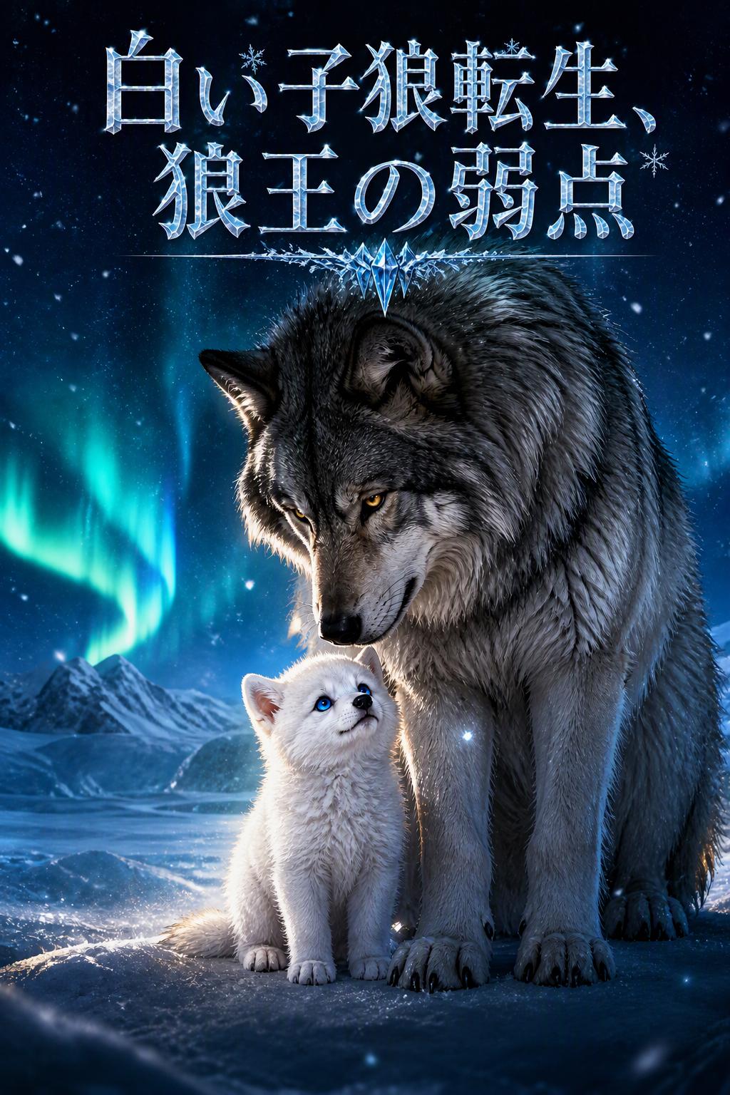 白いオオカミの子が狼王の弱点になる