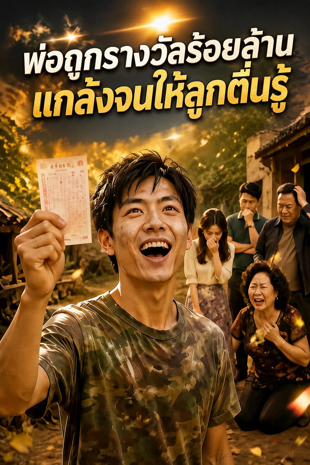 พ่อถูกรางวัลร้อยล้าน แกล้งจนให้ลูกตื่นรู้