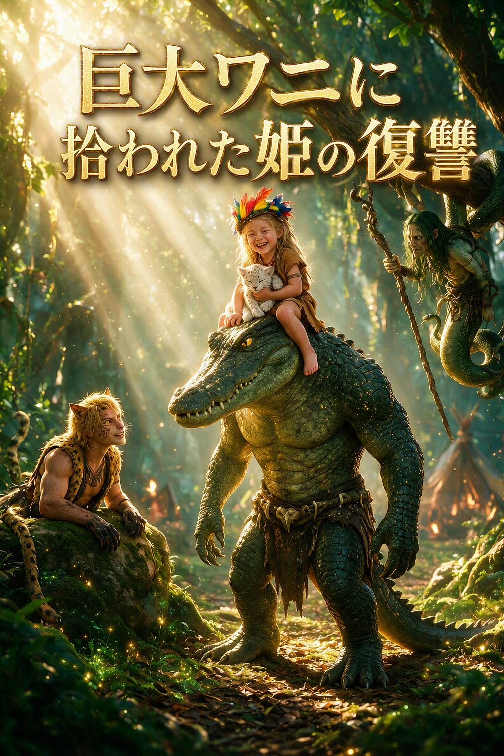 巨大ワニに拾われた姫の復讐