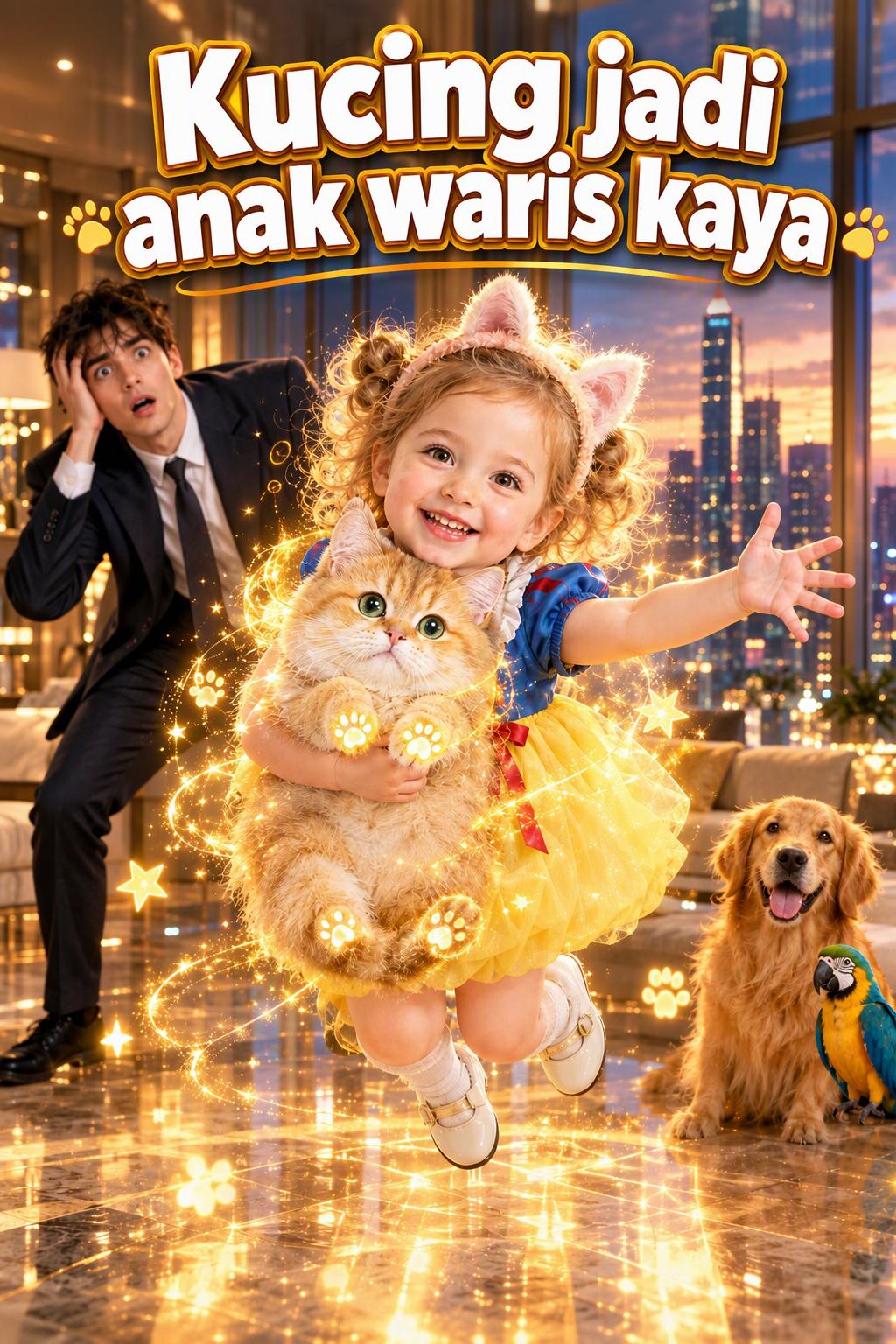 Kucing jadi anak waris kaya