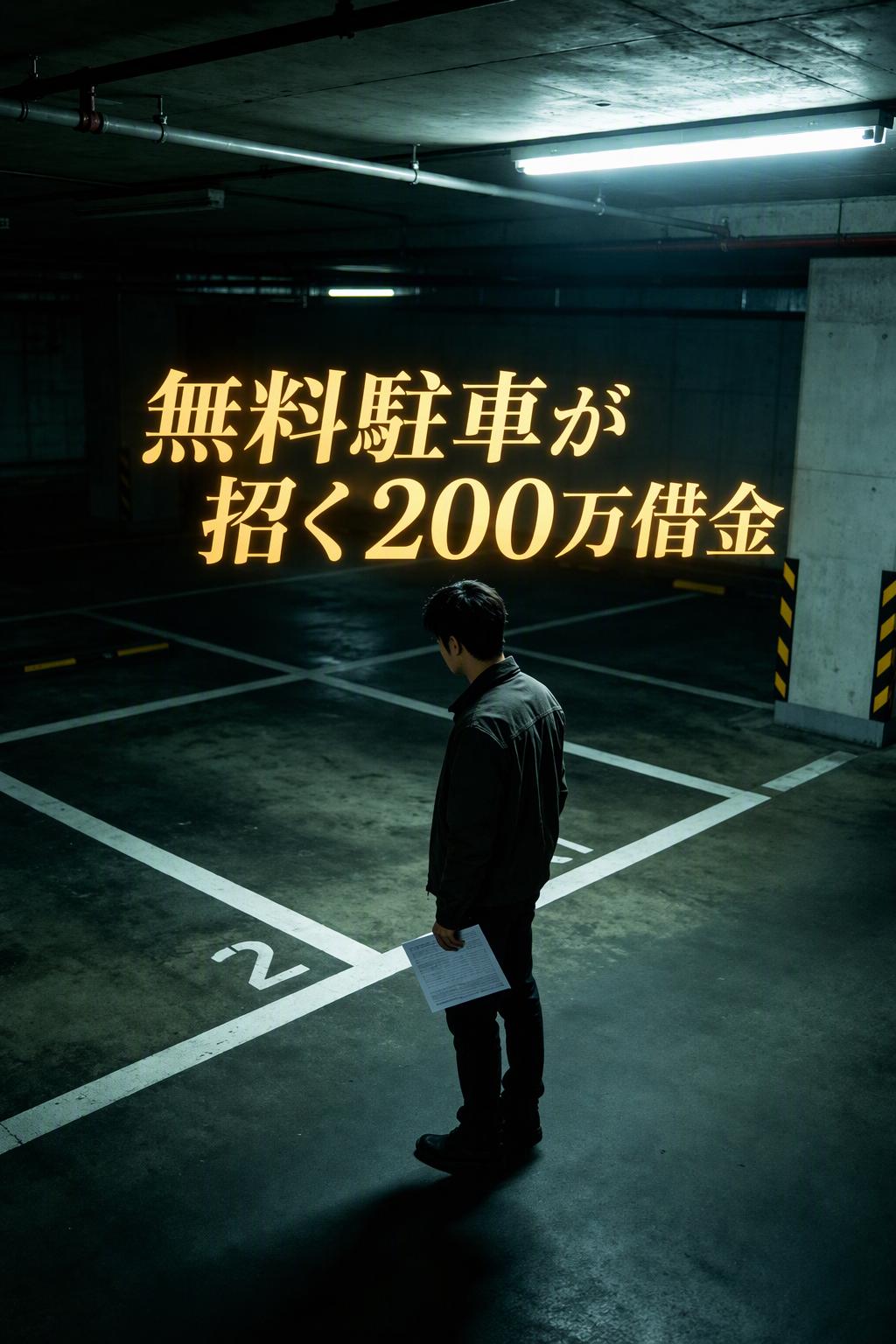 無料駐車が招く200万借金
