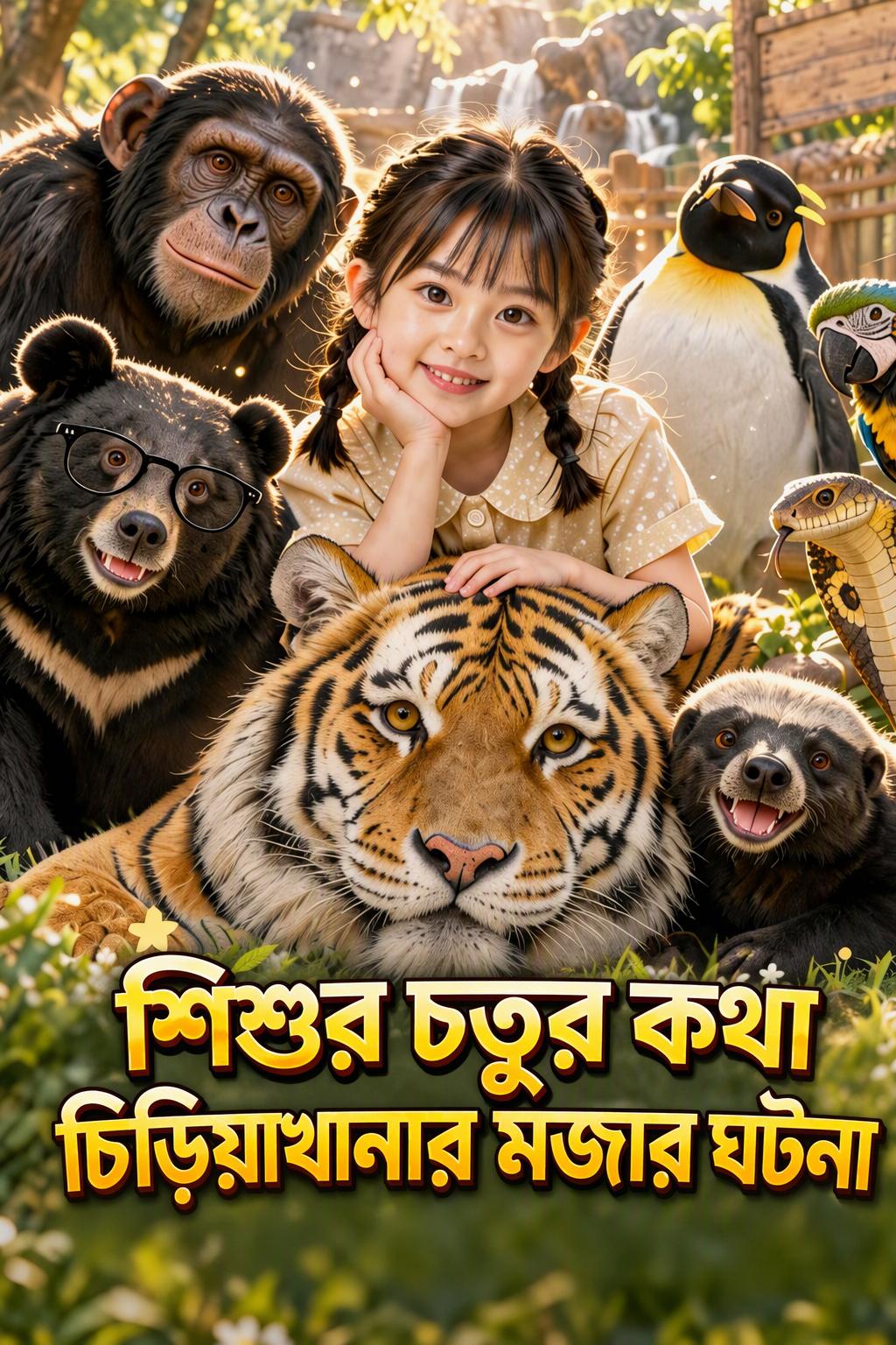 চিড়িয়াখানায় মিষ্টি বাচ্চার মজার কাণ্ড