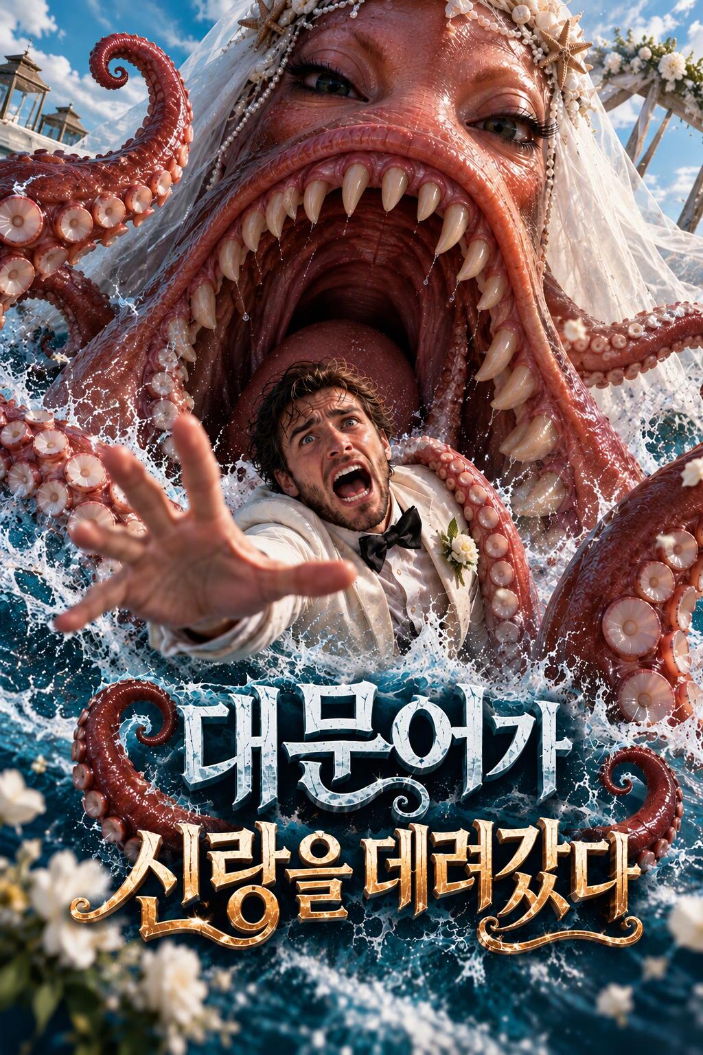 결혼식 날 신랑을 납치한 바다 괴물