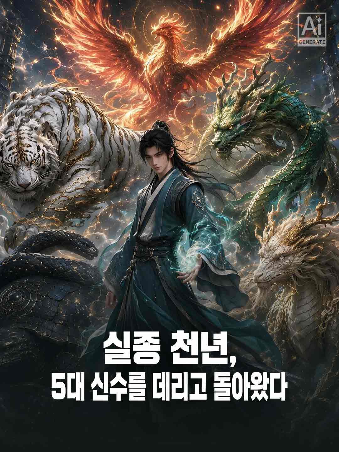 실종 천년, 5대 신수를 데리고 돌아왔다
