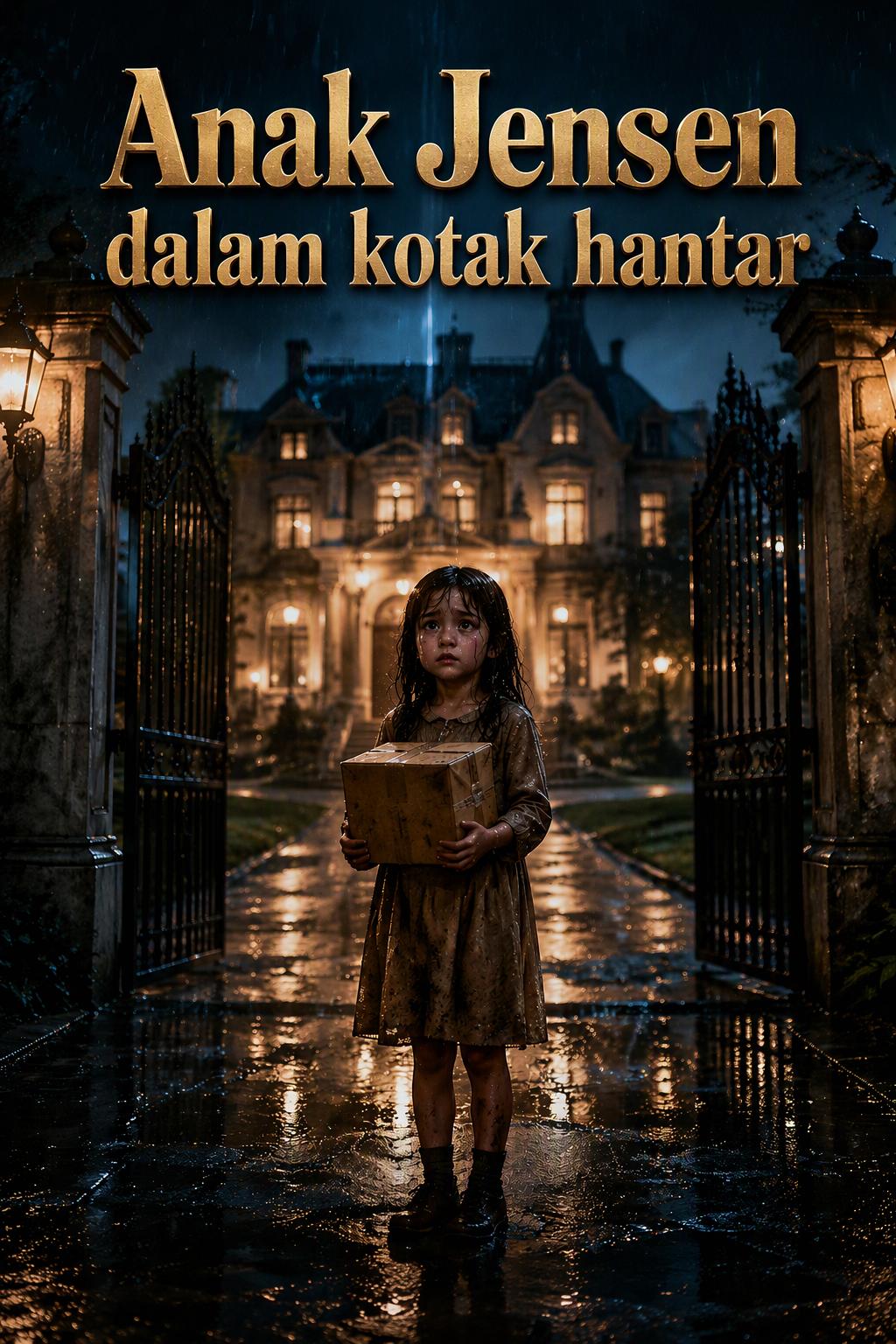 Anak Jensen dalam kotak hantar