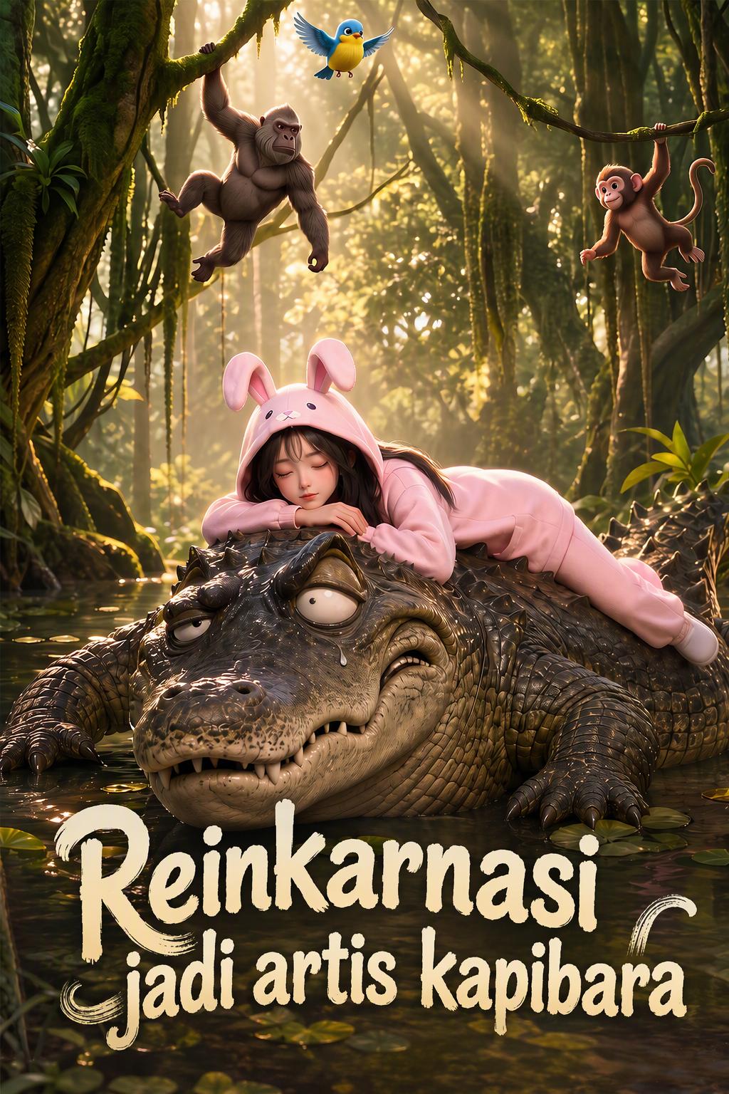 Kapybara jadi artis yang malas