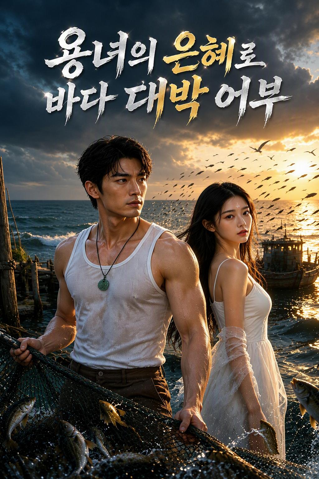 용녀의 은혜로 바다 대박 어부