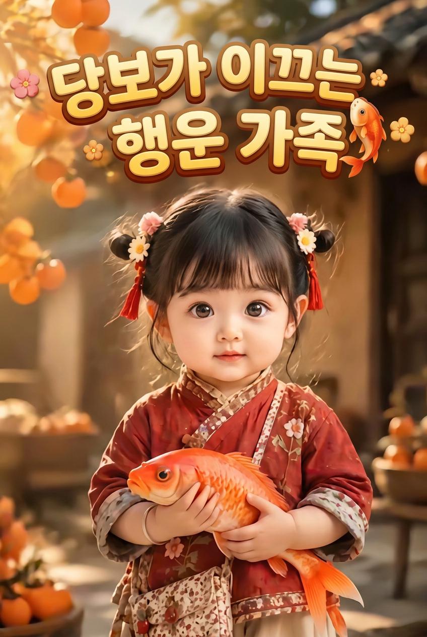 가족에게 행운을 가져온 사랑스러운 그녀
