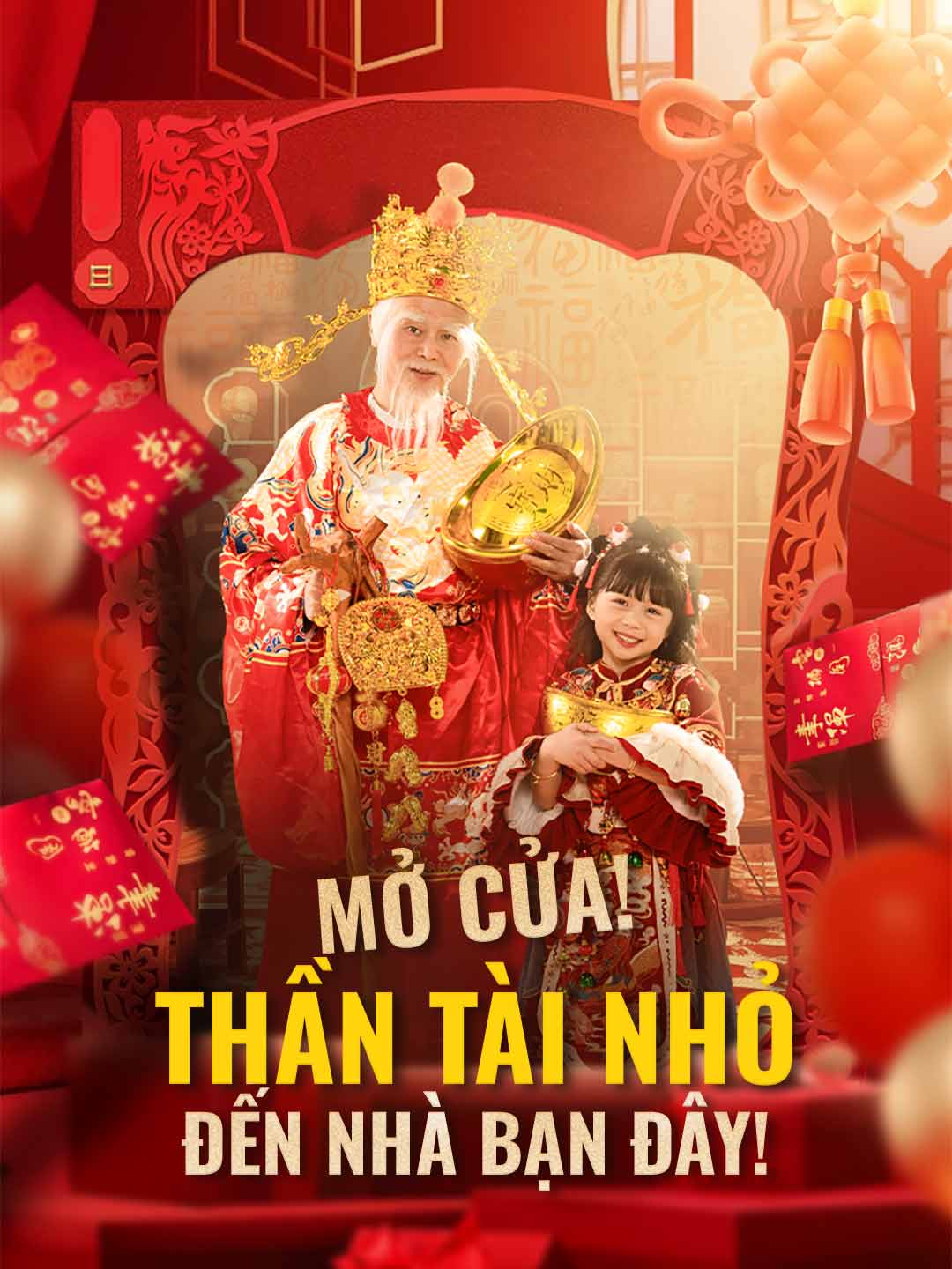 Mở cửa! Thần Tài Nhỏ đến nhà bạn đây!