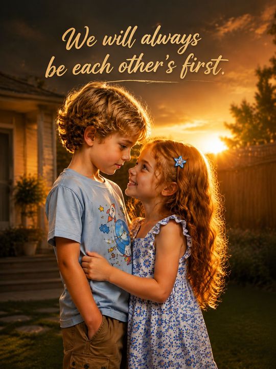 We will always be each other's first.