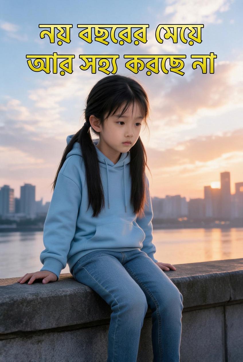 নয় বছরের মেয়ে আর সহ্য করছে না