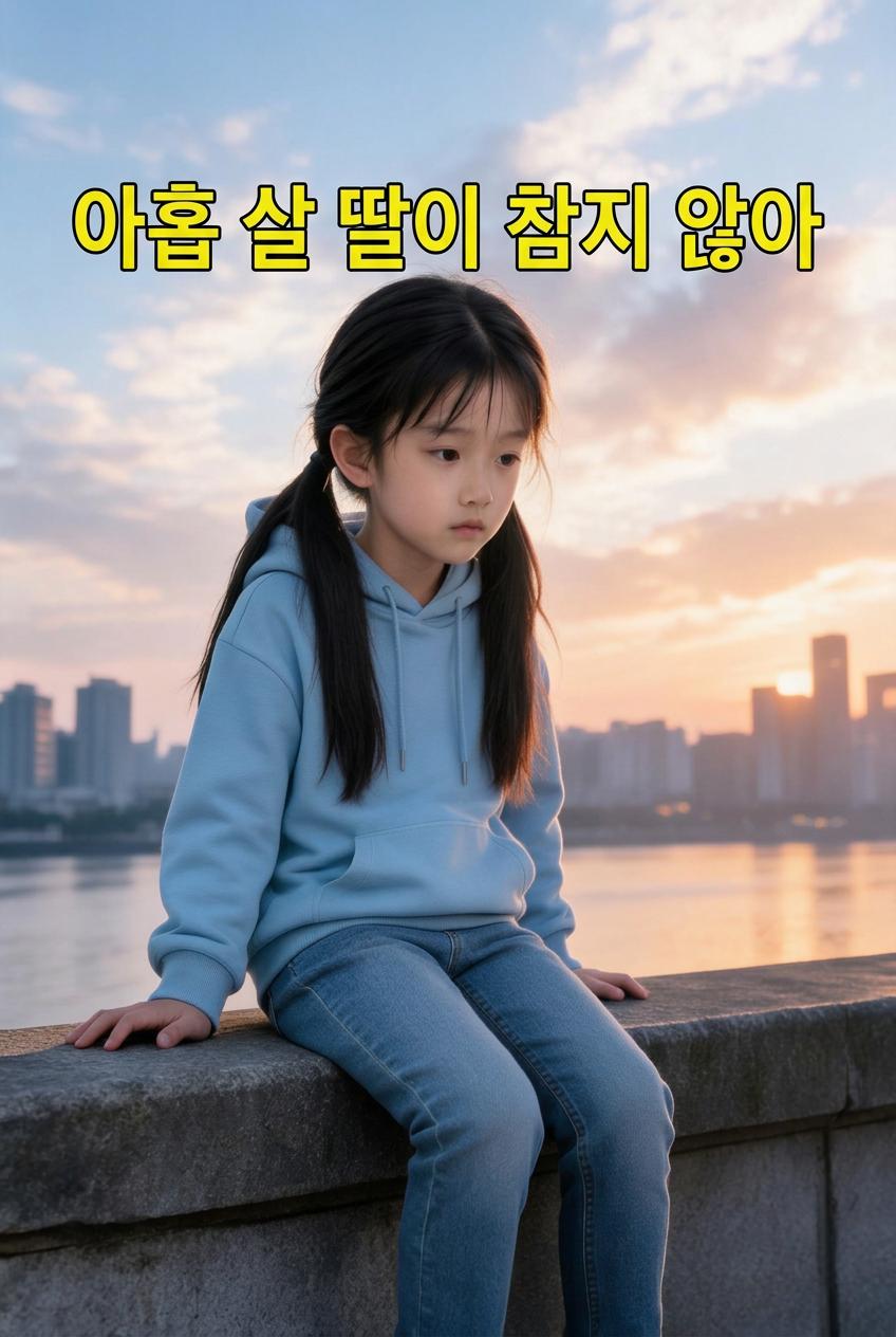 아홉 살 딸이 참지 않아