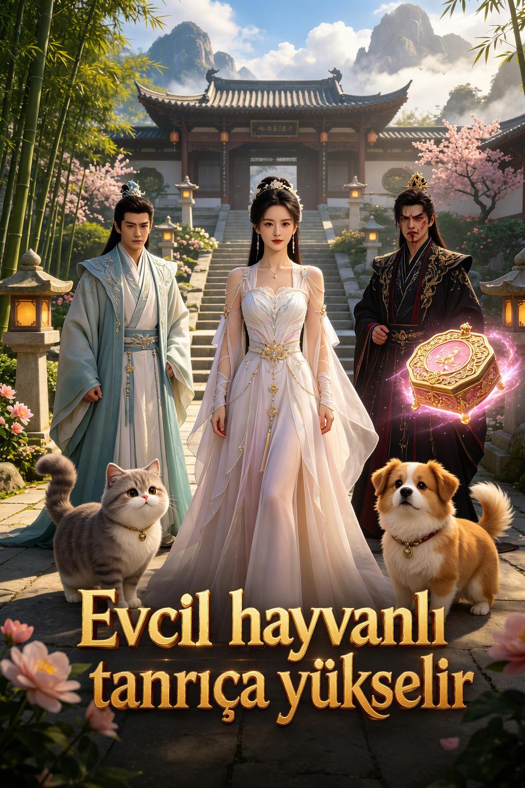 Evcil hayvanlı tanrıça yükselir