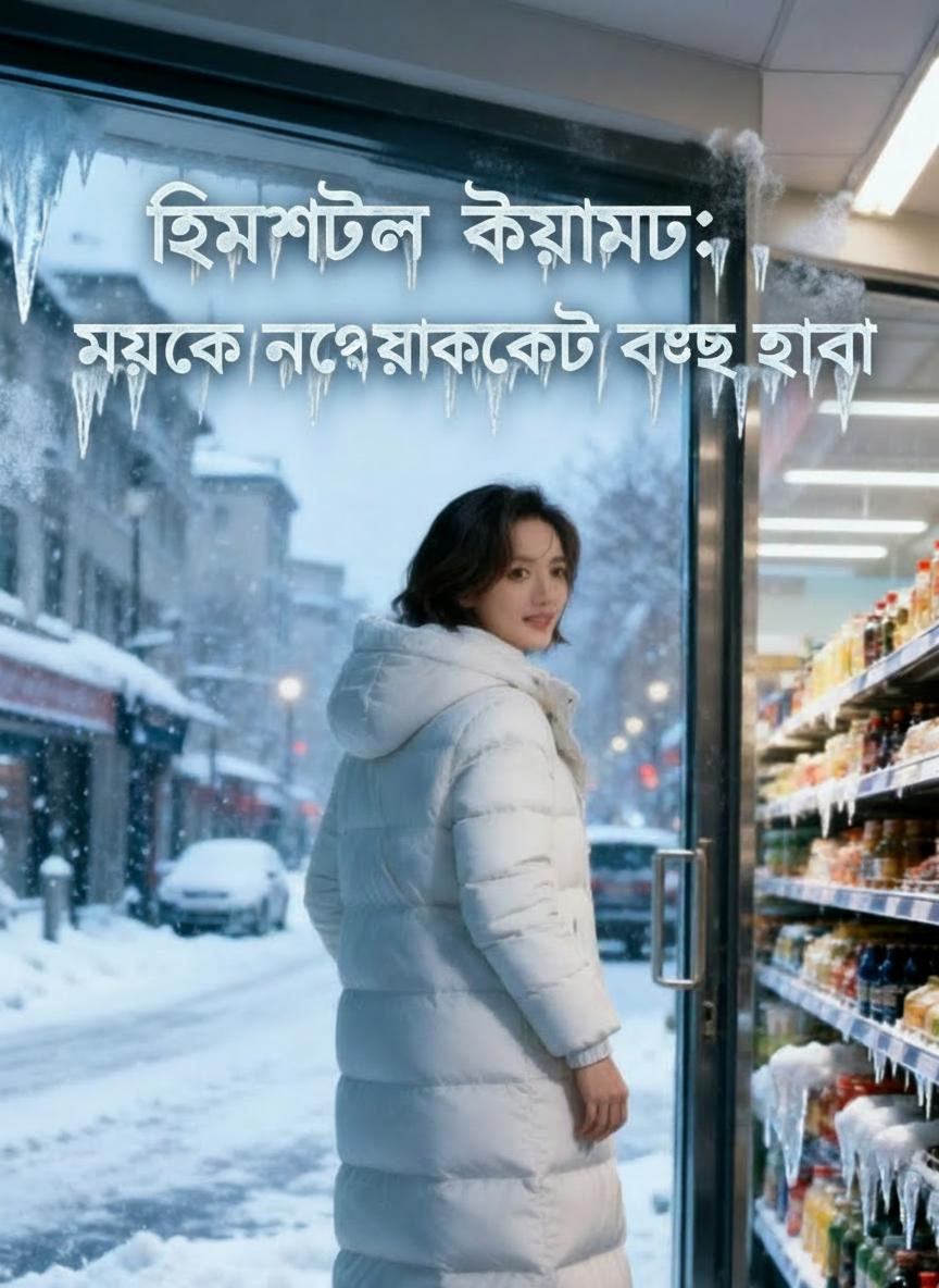 হিমশীতল কেয়ামত: মেয়েকে নিয়ে সুপারমার্কেটে বেঁচে থাকা