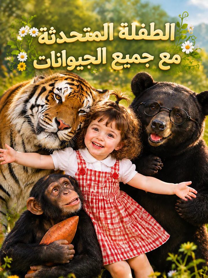 الطفلة المتحدثة مع جميع الحيوانات