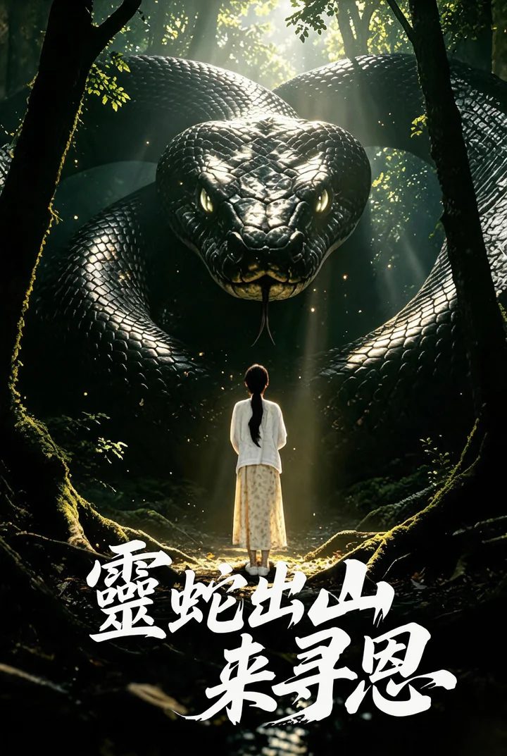 靈蛇下山報恩護孕妻