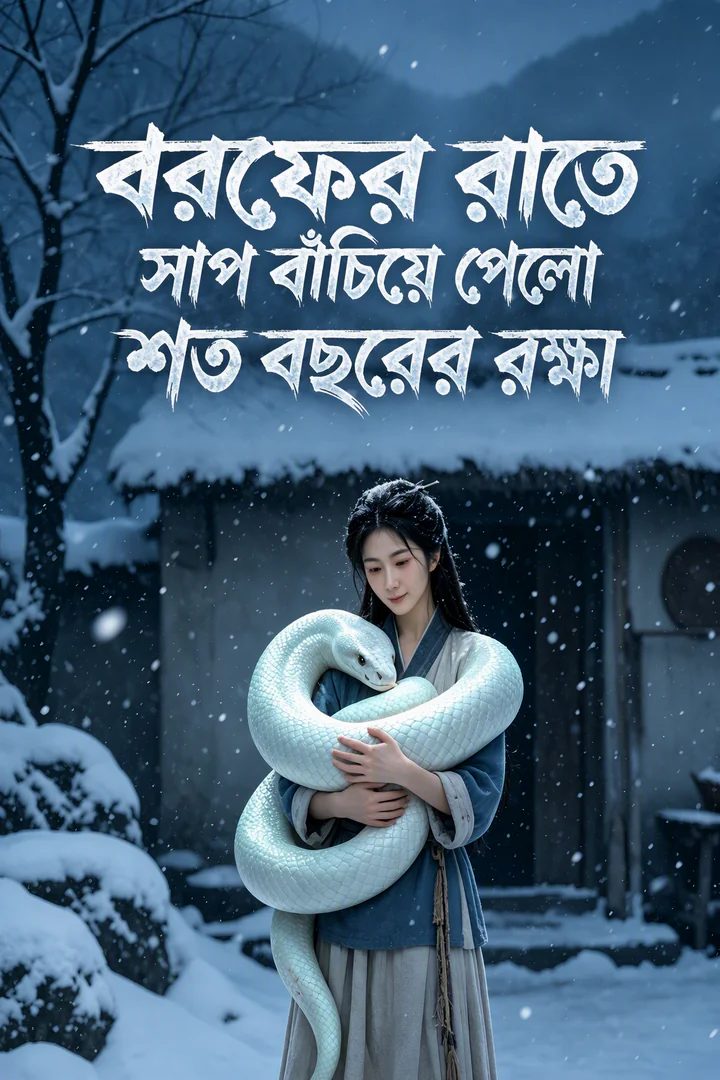 তুষারময় রাতে সাপকে বাঁচানো মেয়েটি
