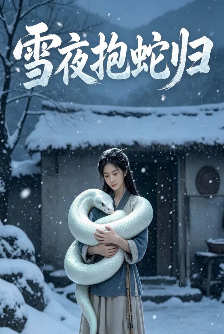 雪夜救蛇的女孩