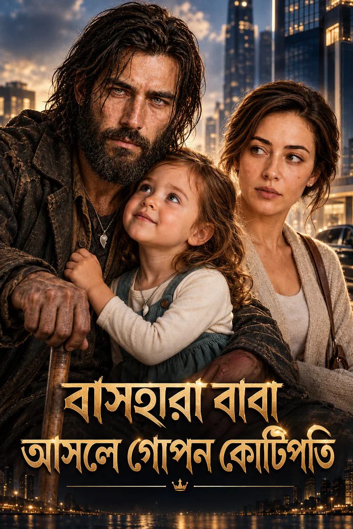 বাসহারা বাবা আসলে গোপন কোটিপতি