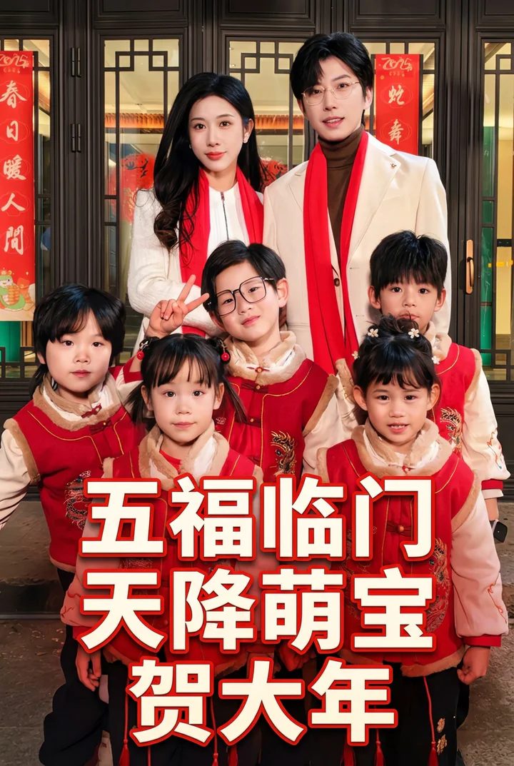 五福臨門，天降萌寶賀大年
