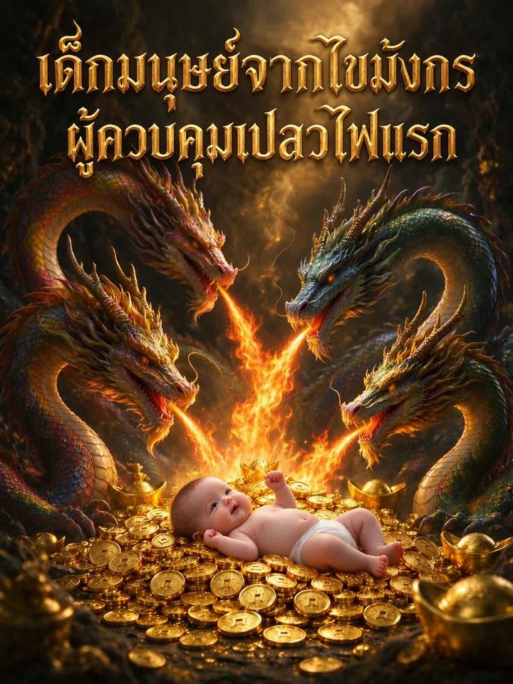 เด็กมนุษย์จากไขมังกรผู้ควบคุมเปลวไฟแรก