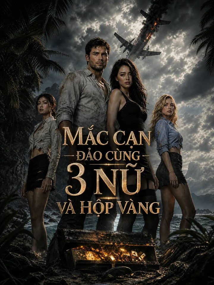 Mắc Cạn Đảo Cùng 3 Nữ Và Hộp Vàng