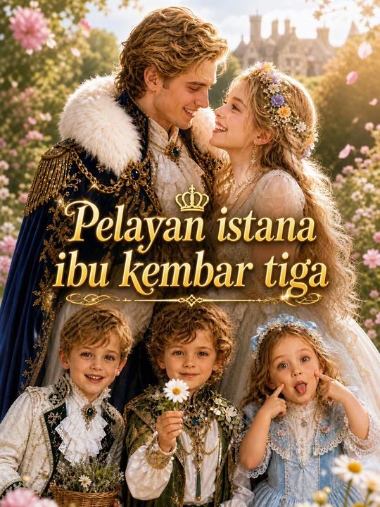 Pelayan istana ibu kembar tiga