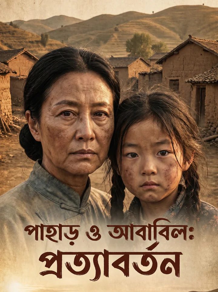 সফল মেয়েটি পাহাড়ে ফিরে আসে