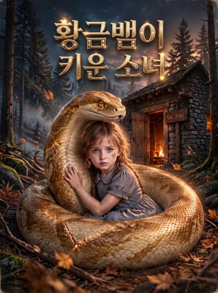 황금비단뱀에게 길러진 소녀