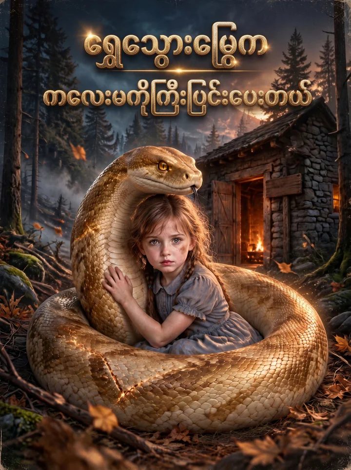 ရွှေရောင်စပါးအုံးမြွေက မွေးမြူခဲ့သော မိန်းကလေး