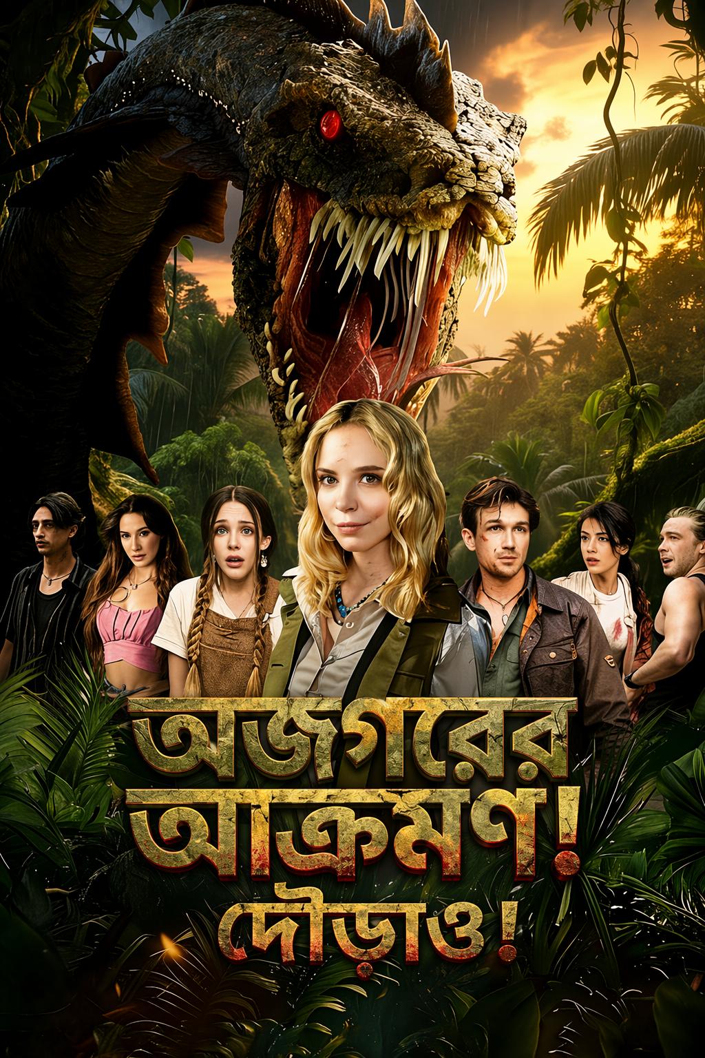 অজগরের আক্রমণ! দৌড়াও!