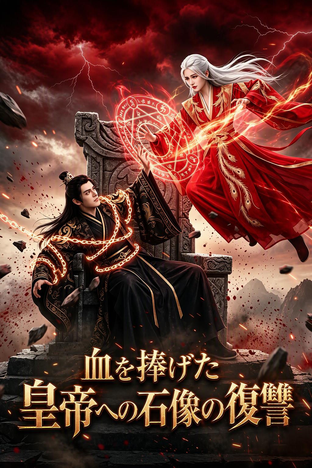 血を捧げた皇帝への石像の復讐