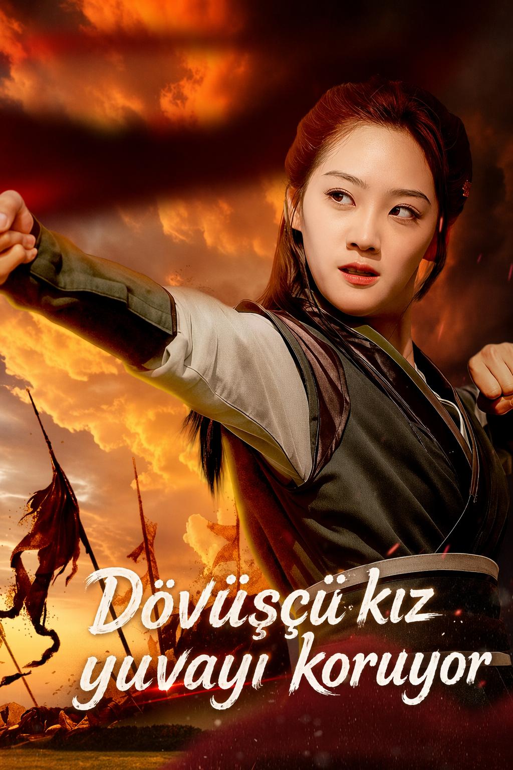 Dövüşçü kız yuvayı koruyor