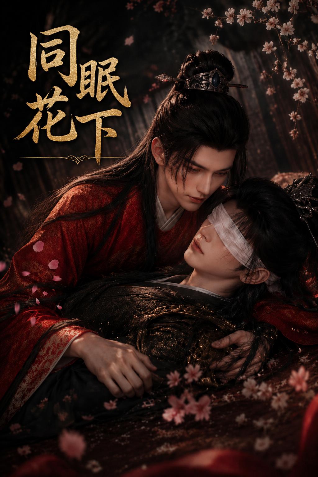 同眠花下