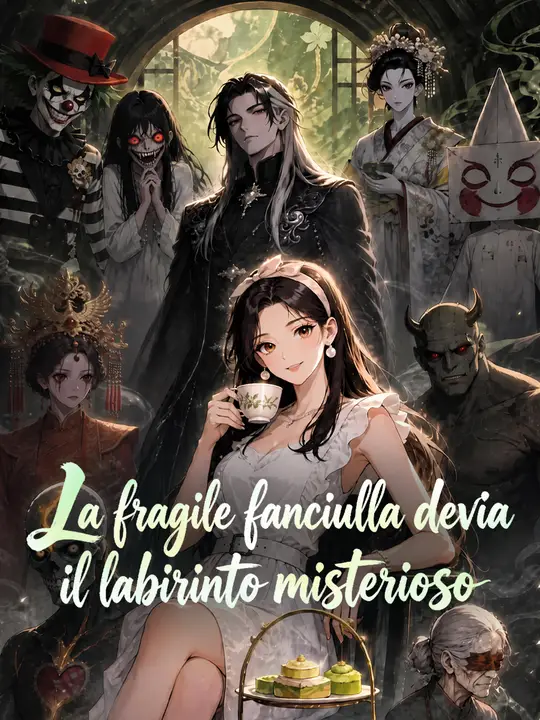 La fragile fanciulla devia il labirinto misterioso