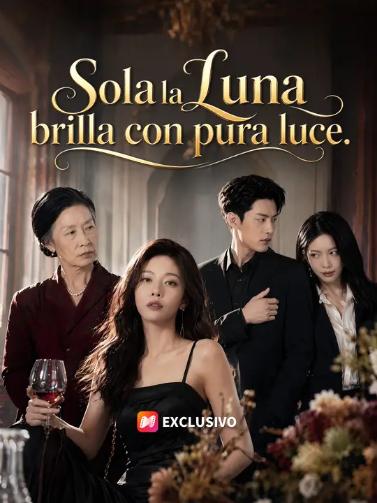 Sola la luna brilla con pura luce.